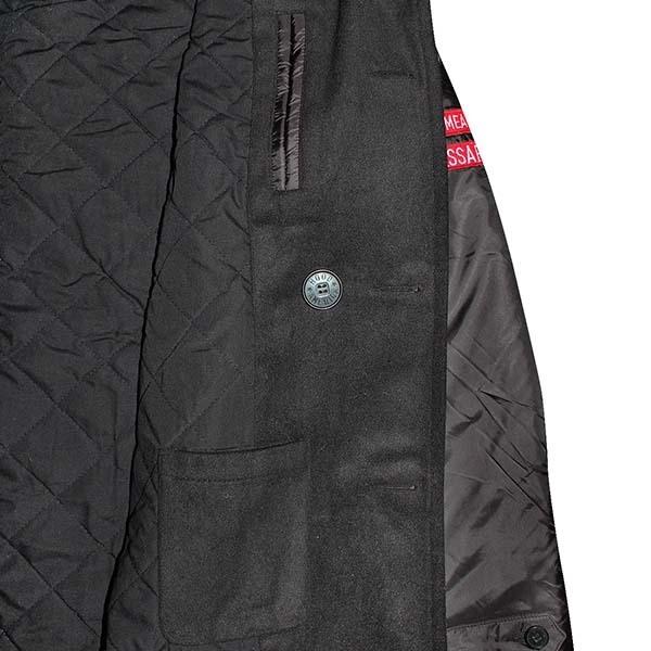 新作入荷 Hood ダッフルコート ジャケット コート ウール ピーコート Pコート America ヒップホップ ストリート 着脱可能 フード あったか 防寒 アウター メンズ Pコート カラー ブラック Lolas Com Co