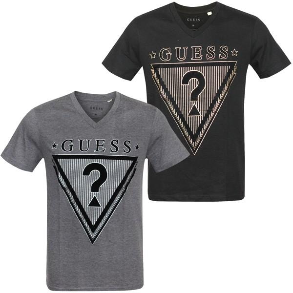 ゲス Guess メンズ Tシャツ 半袖 トライアングル ロゴ Vネック トップス アメカジ ファッション Guess Tee025 El Shaddai 通販 Yahoo ショッピング