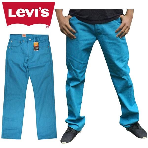 リーバイス Levi's 501 オリジナルフィット ボタンフライ デニム パンツ ジーンズ ライトブルー リジット 未洗い