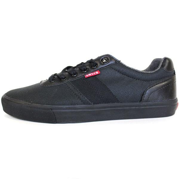 リーバイス Levi S マイルズ メンズ ローカット スニーカー キャンバス シューズ 靴 ブラック Levis Sho003 El Shaddai 通販 Yahoo ショッピング
