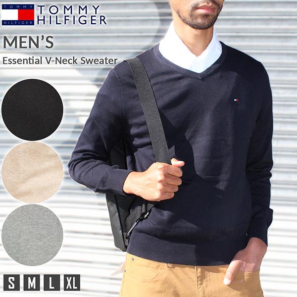 トミーヒルフィガー セーター メンズニット Vネック Tommy Hilfiger