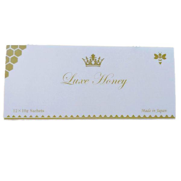 【ラグズハニー】 Luxe Honey ハチミツ VIP12袋 蜂蜜 マカ ロイヤルゼリー 亜鉛 高麗人参 水なしチャージ（10g分×12本入り）オタネニンジンはちみつに、マカ、ローヤルゼリー、亜鉛、高麗人参を贅沢配合。水なしでそのまま飲め...
