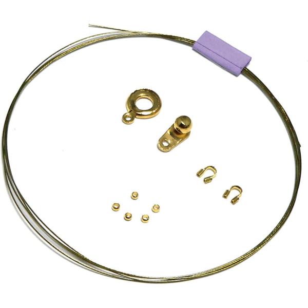 [Release date: October 22, 2017]ネックレスやブレスレットをはじめて作る方にお勧めです。ワイヤーと金具がセットになっているので、ワイヤーネックレスやワイヤーブレスレットを作る方にオススメのキットとなっています。...