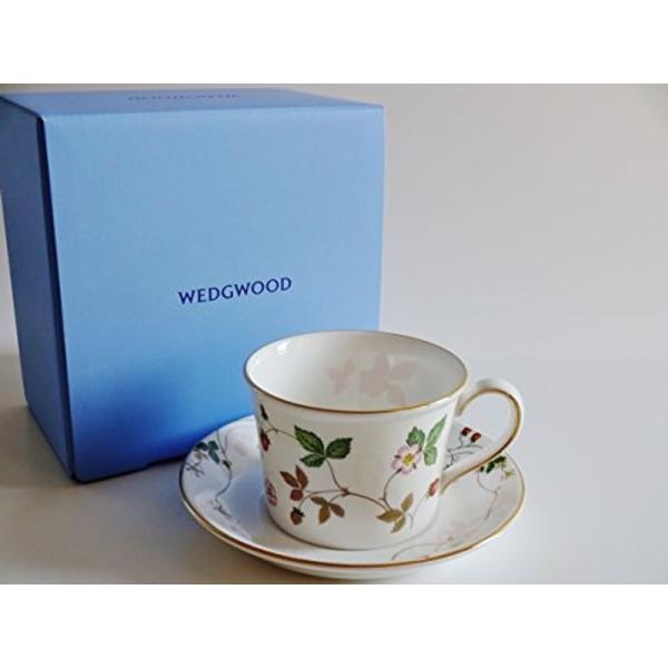 ウェッジウッドWEDGWOOD ワイルドストロベリー パステルピンク ティーコーヒー兼用カップソーサー デルフィー
