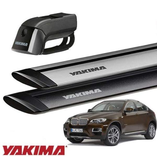 YAKIMA 正規品 BMW X6 E71/E72型 ルーフレール付き車両に適合 ベースキャリアセット (ティンバーライン・ジェットストリー