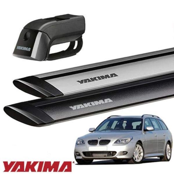 YAKIMA 正規品 BMW 5シリーズワゴン E61型 ルーフレール付き車両に適合 ベースキャリアセット (ティンバーライン・ジェットスト