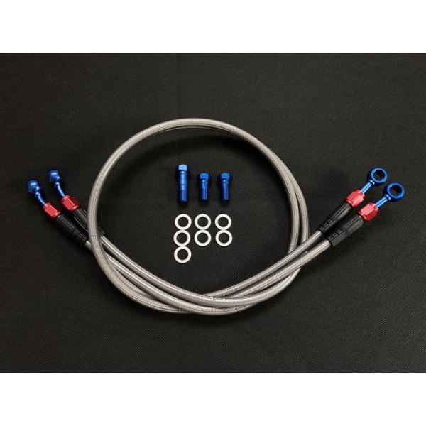 メッシュブレーキホース ゼファー400 χ カイ CB400SF VTEC NC39　