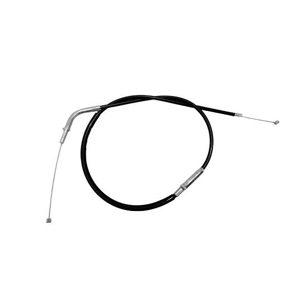 ■ブラックアクセルワイヤー【戻し側/1本】日本製■カワサキ　バリオス250 2型　【型式 ZR250B　1997y〜2007y】■ワイヤーの長さは純正長より『約10cmロング』になります■アウター長　（戻し）約87cm（多少の誤差はあります...