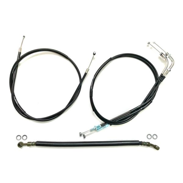 CB400F 初期型 ヨンフォア アップハンワイヤーセット Akit　30cmロング