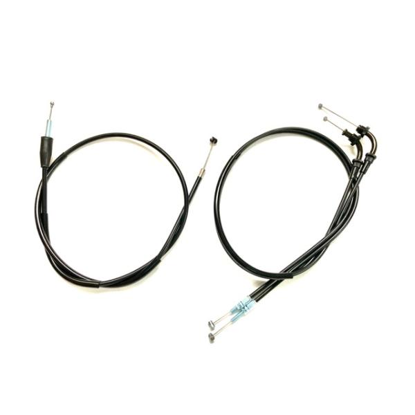 ■ブラックワイヤーセット【1set】日本製■スズキ　GS400 2/E型■セット内容はブラックのアクセルワイヤー/2本（引き戻し）クラッチワイヤー/1本　　合計3本のセットです■ワイヤーの長さは純正長より『約10cmロング』になります■アウ...