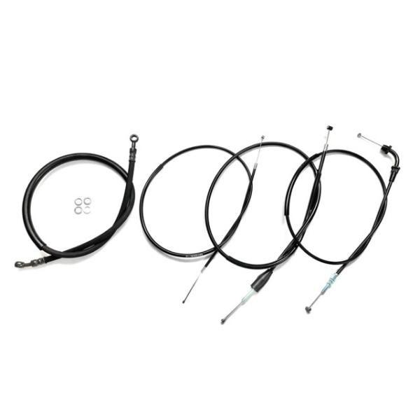GSX400E ゴキ アップハンワイヤーセット Akit　30cmロング