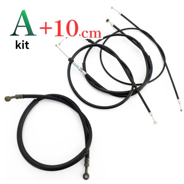 XJ400D/E アップハンワイヤーセット Akit　10cmロング