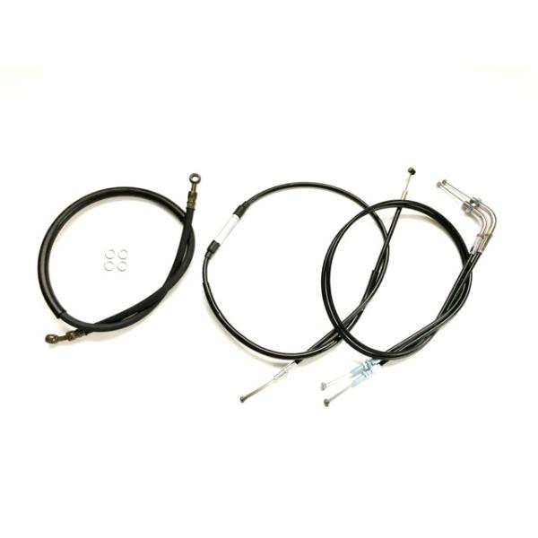 Z1 Z2 Z750FX Z1000MK2 アップハンワイヤーセット 10cmロング  Akit　　