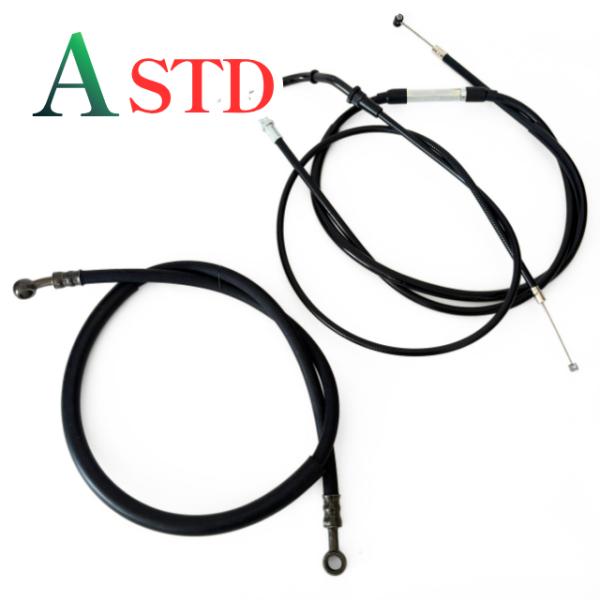 Z400GP アップハンワイヤーセット STD 純正長 ノーマル長  Akit　