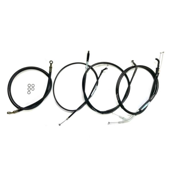 ZRX400 アップハンワイヤーセット 15cmロング Akit : エルウェーブ