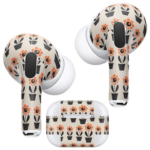 Air Pods Pro ��p �f�U�C���X�L���V�[�� �Ή� airpodspro �G�A�|�b�h�v�� apple �A�b�v�� �C���t�H�� �C���z��  �ԁ@flower�@�I�����W 015982