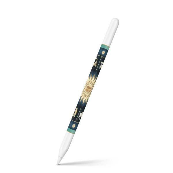 Apple Pencil 第2世代 専用スキンシール アップル アップルペンシル iPad Pro ApplePen フィルム ステッカー  星座　数字 002666