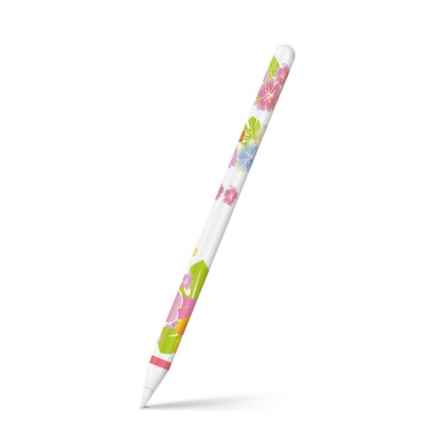 Apple Pencil 第2世代 専用スキンシール アップル アップルペンシル iPad Pro ApplePen フィルム ステッカー  花　フラワー 006102