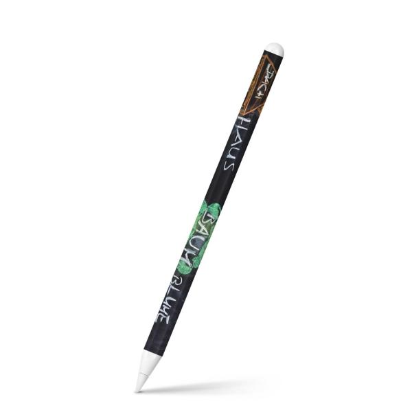 Apple Pencil 第2世代 専用スキンシール アップル アップルペンシル iPad Pro ApplePen フィルム ステッカー  黒板　チョーク　英語 006923