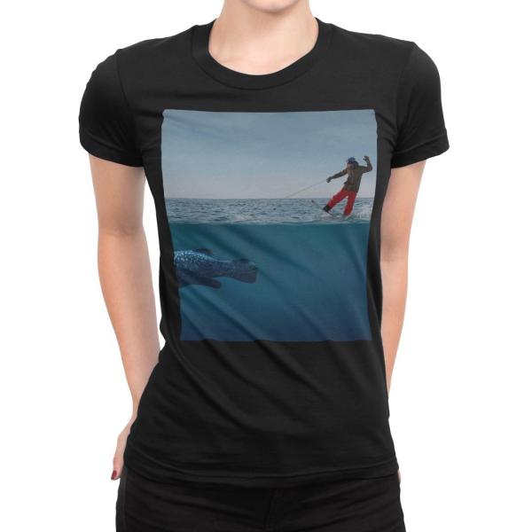 t�V���c ���f�B�[�X ���� �u���b�N �� �f�U�C�� S M L XL T�V���c �e�B�[�V���c T shirt  �C�@�ʐ^�@�T�[�t�B�� 003544