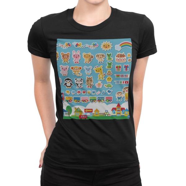 t�V���c ���f�B�[�X ���� �u���b�N �� �f�U�C�� S M L XL T�V���c �e�B�[�V���c T shirt  �C���X�g�@��������@�q�� 008736