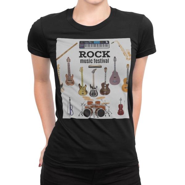 t�V���c ���f�B�[�X ���� �u���b�N �� �f�U�C�� S M L XL T�V���c �e�B�[�V���c T shirt  ROCK�@���y�@�M�^�[ 014910