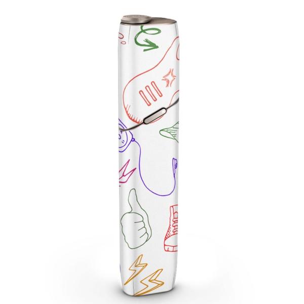 igsticker IQOS3 multi ��p �f�U�C���X�L���V�[�� �A�C�R�X �}���` �X�e�b�J�[ �d�q ���΂� �A�N�Z�T���[ �J���t���@�C���X�g 002493