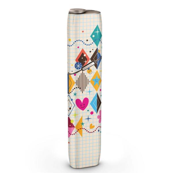 igsticker IQOS3 multi ��p �f�U�C���X�L���V�[�� �A�C�R�X �}���` �X�e�b�J�[ �d�q ���΂� �A�N�Z�T���[ �n�[�g�@�C���X�g�@�J���t�� 008085