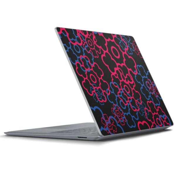 Surface Laptop ���b�v�g�b�v��p�X�L���V�[�� Microsoft �T�[�t�F�X �T�[�t�B�X �m�[�g�p�\�R�� �J�o�[  �ԁ@�t�����[�@�͗l�@���@�u���b�N 007878