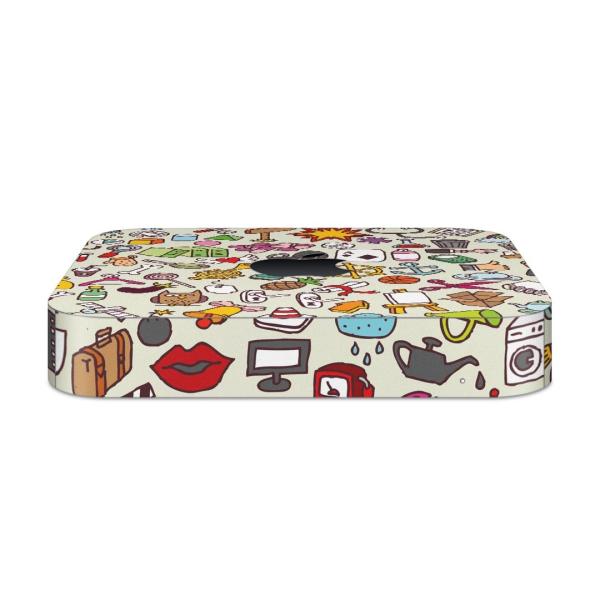 igsticker Mac mini 2018 ��p �}�b�N�~�j �f�U�C���X�L���V�[�� �t�� �X�e�b�J�[ �A�N�Z�T���[ �ی�V�[��  �C���X�g�@�J���t���@�|�b�v 004787