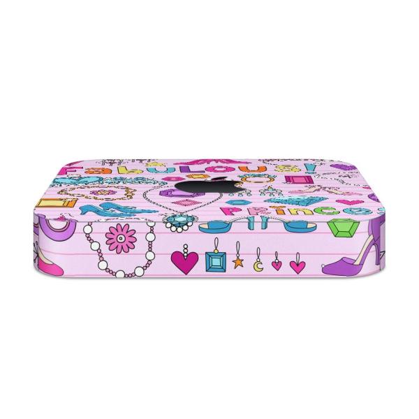 igsticker Mac mini 2018 ��p �}�b�N�~�j �f�U�C���X�L���V�[�� �t�� �X�e�b�J�[ �A�N�Z�T���[ �ی�V�[��  �������@�A�N�Z�T���[�@�C 005116