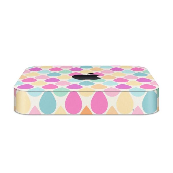 igsticker Mac mini 2018 ��p �}�b�N�~�j �f�U�C���X�L���V�[�� �t�� �X�e�b�J�[ �A�N�Z�T���[ �ی�V�[��  ���@�������@�p�X�e���@�͗l�@�J���t�� 008394