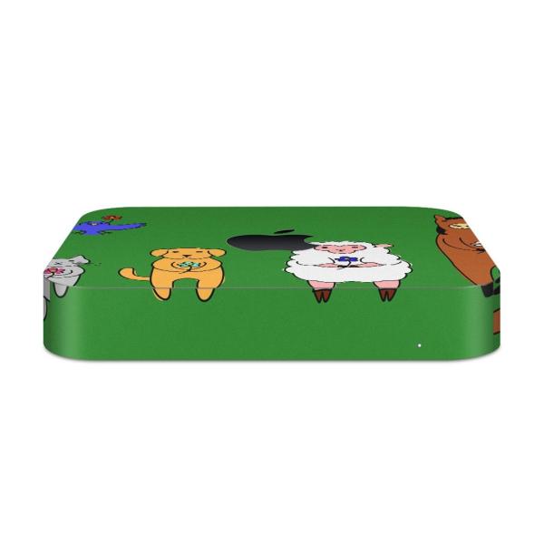 igsticker Mac mini 2018 ��p �}�b�N�~�j �f�U�C���X�L���V�[�� �t�� �X�e�b�J�[ �A�N�Z�T���[ �ی�V�[��  �����@�΁@�O���[���@�C���X�g 008425