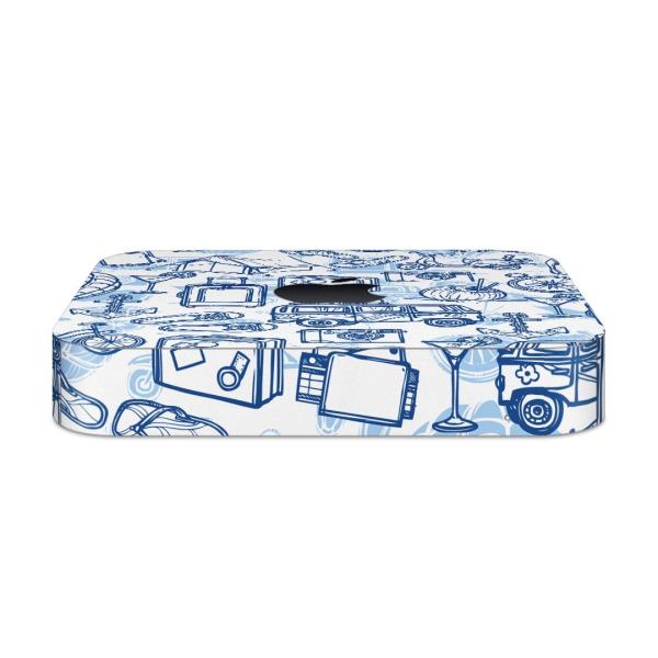 igsticker Mac mini 2018 ��p �}�b�N�~�j �f�U�C���X�L���V�[�� �t�� �X�e�b�J�[ �A�N�Z�T���[ �ی�V�[��  �Ɓ@�C���X�g�@�@�u���[�@���s�@�͗l 008550