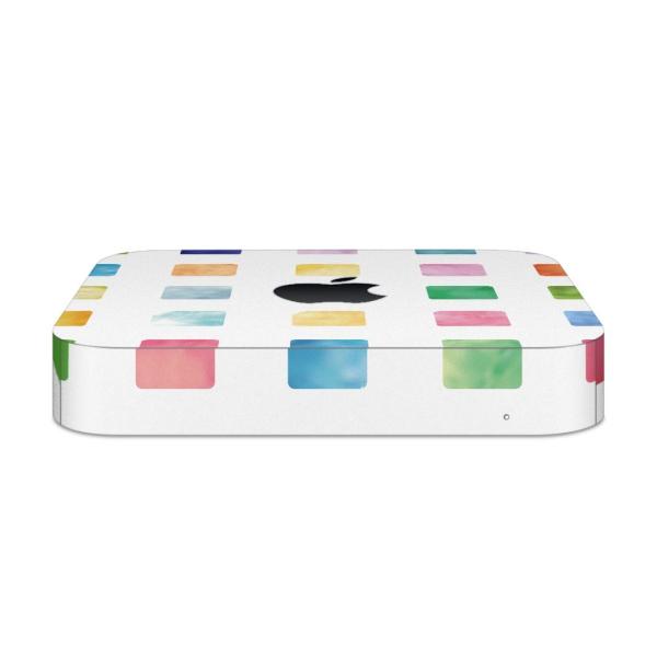 igsticker Mac mini 2018 ��p �}�b�N�~�j �f�U�C���X�L���V�[�� �t�� �X�e�b�J�[ �A�N�Z�T���[ �ی�V�[��  �l�p�@�J���t���@�p�X�e���@�͗l 008901