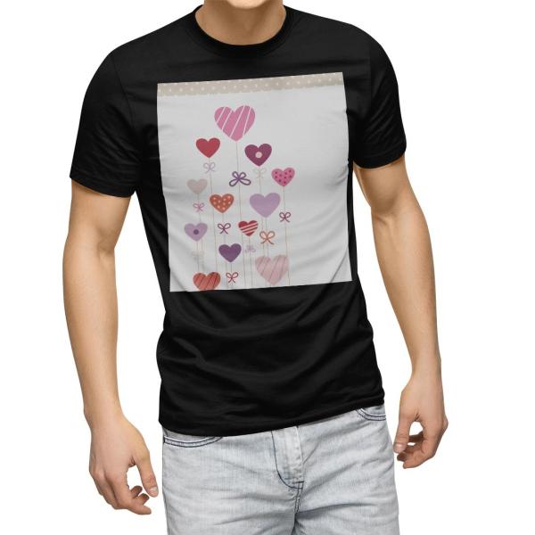 t�V���c �����Y ���� �u���b�N �f�U�C�� XS S M L XL 2XL T�V���c �e�B�[�V���c T shirt�@��  �n�[�g�@���D�@���� 005245