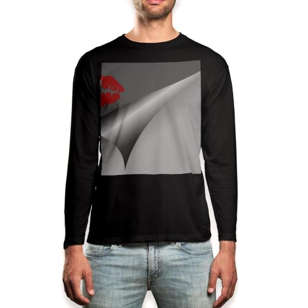 O TVc Y  ubN fUC XS S M L XL 2XL T eB[Vc  black T shirt long sleeve  LX}[N 001102