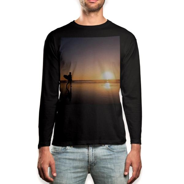 �����O T�V���c �����Y ���� �u���b�N �f�U�C�� XS S M L XL 2XL ����T �e�B�[�V���c �� black T shirt long sleeve  �T�[�t�B���@�[�� 001160