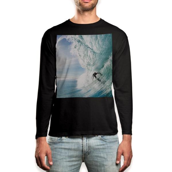 O TVc Y  ubN fUC XS S M L XL 2XL T eB[Vc  black T shirt long sleeve  g@T[tB 001164