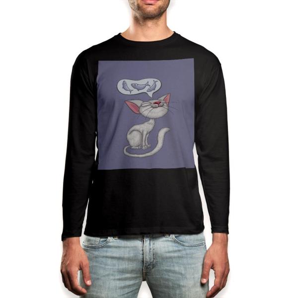O TVc Y  ubN fUC XS S M L XL 2XL T eB[Vc  black T shirt long sleeve  L@LN^[@ 002763