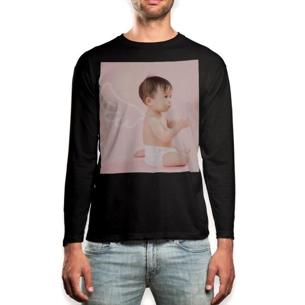 O TVc Y  ubN fUC XS S M L XL 2XL T eB[Vc  black T shirt long sleeve  l@xr[@ʐ^ 002797