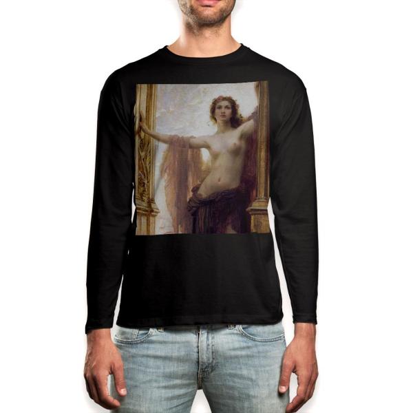 O TVc Y  ubN fUC XS S M L XL 2XL T eB[Vc  black T shirt long sleeve  l@G@CXg 003217