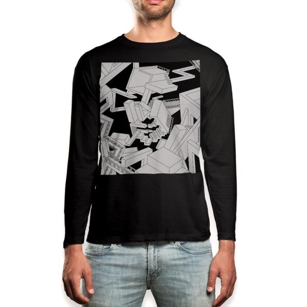 O TVc Y  ubN fUC XS S M L XL 2XL T eB[Vc  black T shirt long sleeve  l@Ol@͌^ 003402