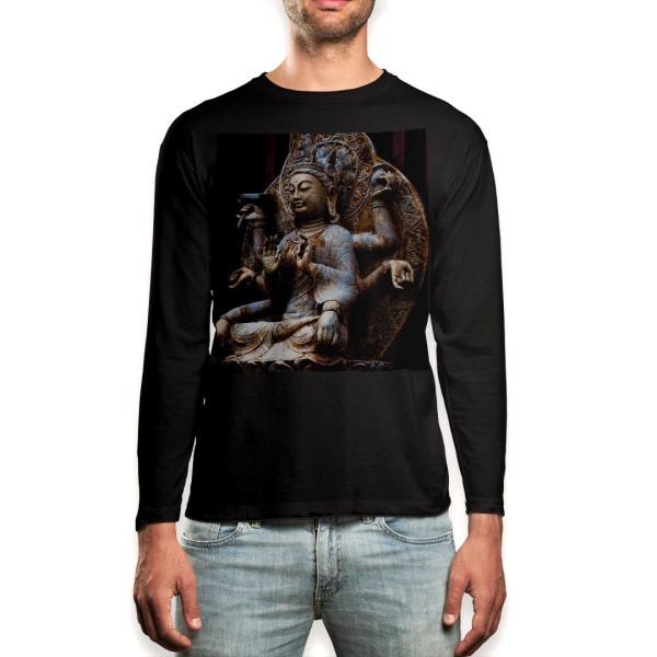 O TVc Y  ubN fUC XS S M L XL 2XL T eB[Vc  black T shirt long sleeve  @ʐ^@ 005093