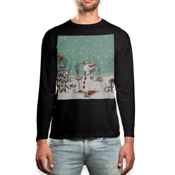 �����O T�V���c �����Y ���� �u���b�N �f�U�C�� XS S M L XL 2XL ����T �e�B�[�V���c �� black T shirt long sleeve  �X�m�[�}���@�~�@�C���X�g 005097