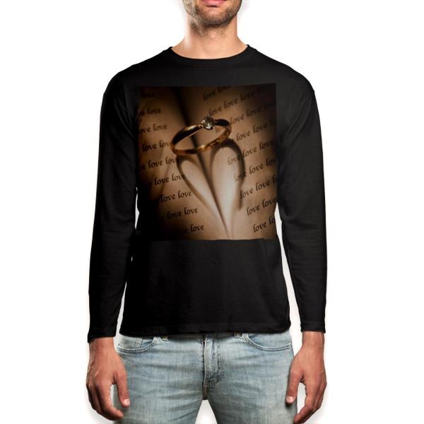 O TVc Y  ubN fUC XS S M L XL 2XL T eB[Vc  black T shirt long sleeve  wց@LOVE@ 005200