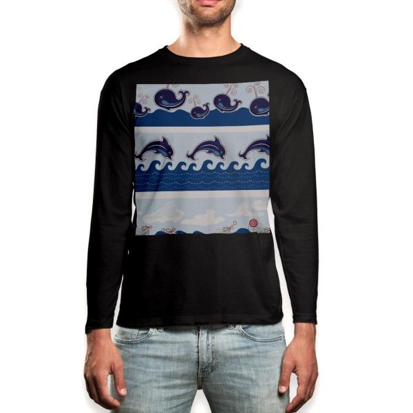 O TVc Y  ubN fUC XS S M L XL 2XL T eB[Vc  black T shirt long sleeve  CJ@@C 005350