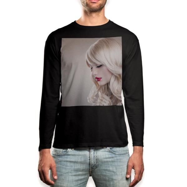 O TVc Y  ubN fUC XS S M L XL 2XL T eB[Vc  black T shirt long sleeve  ʐ^@l 006263