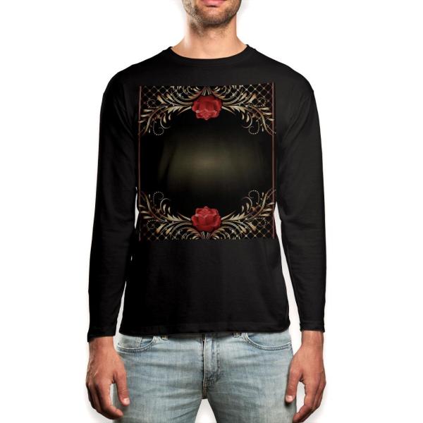 O TVc Y  ubN fUC XS S M L XL 2XL T eB[Vc  black T shirt long sleeve  KN@ԁ@t[ 006371