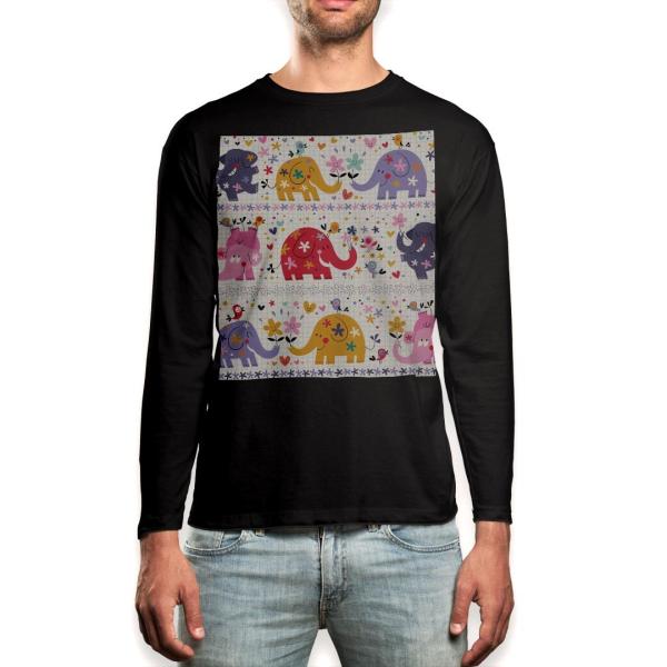 O TVc Y  ubN fUC XS S M L XL 2XL T eB[Vc  black T shirt long sleeve  @ہ@Jt@ԁ@t[ 008135